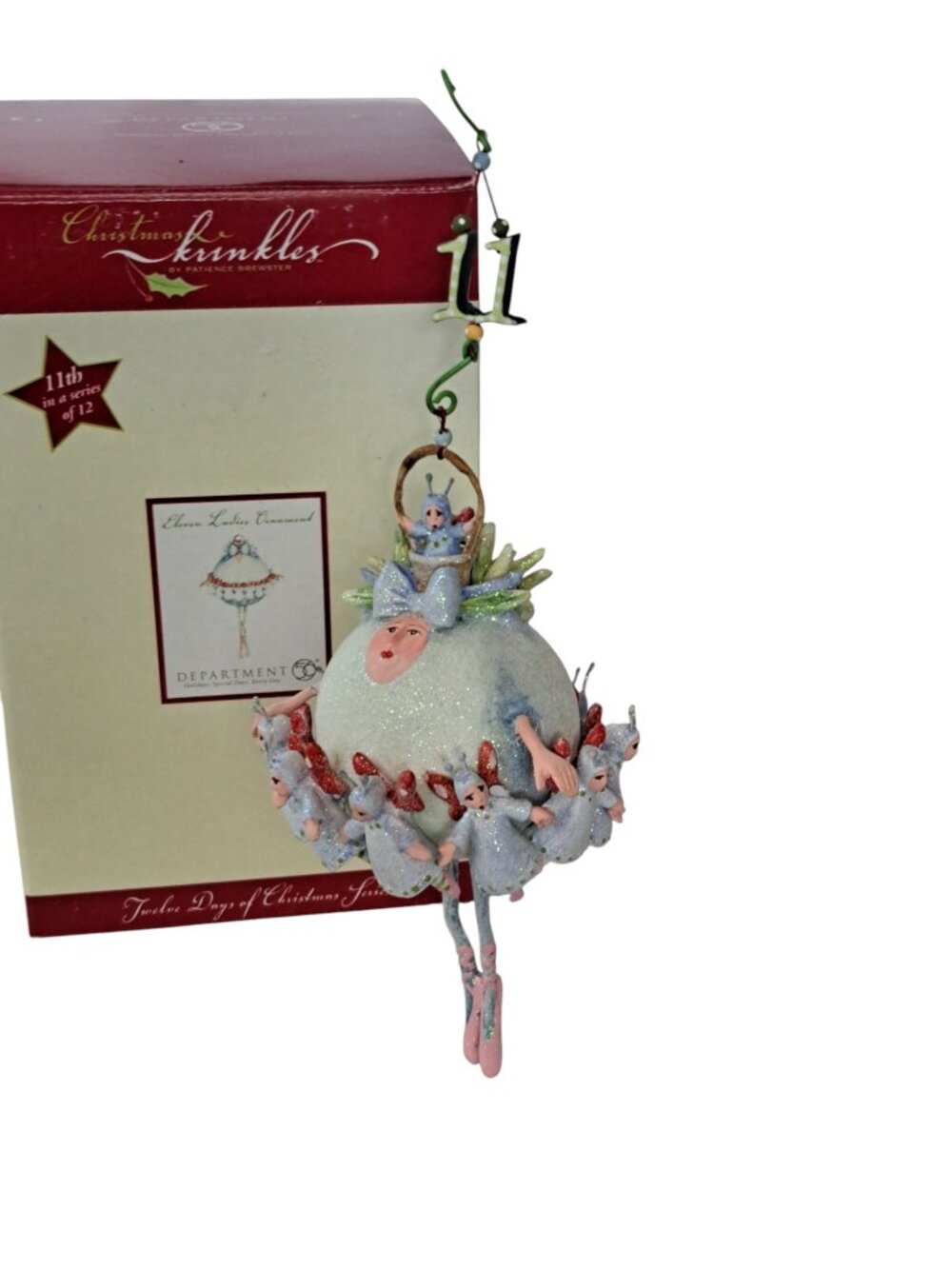 Krinkles Patience Brewster ELEVEN LADIES DANCING Ornament 12 Days Christmas